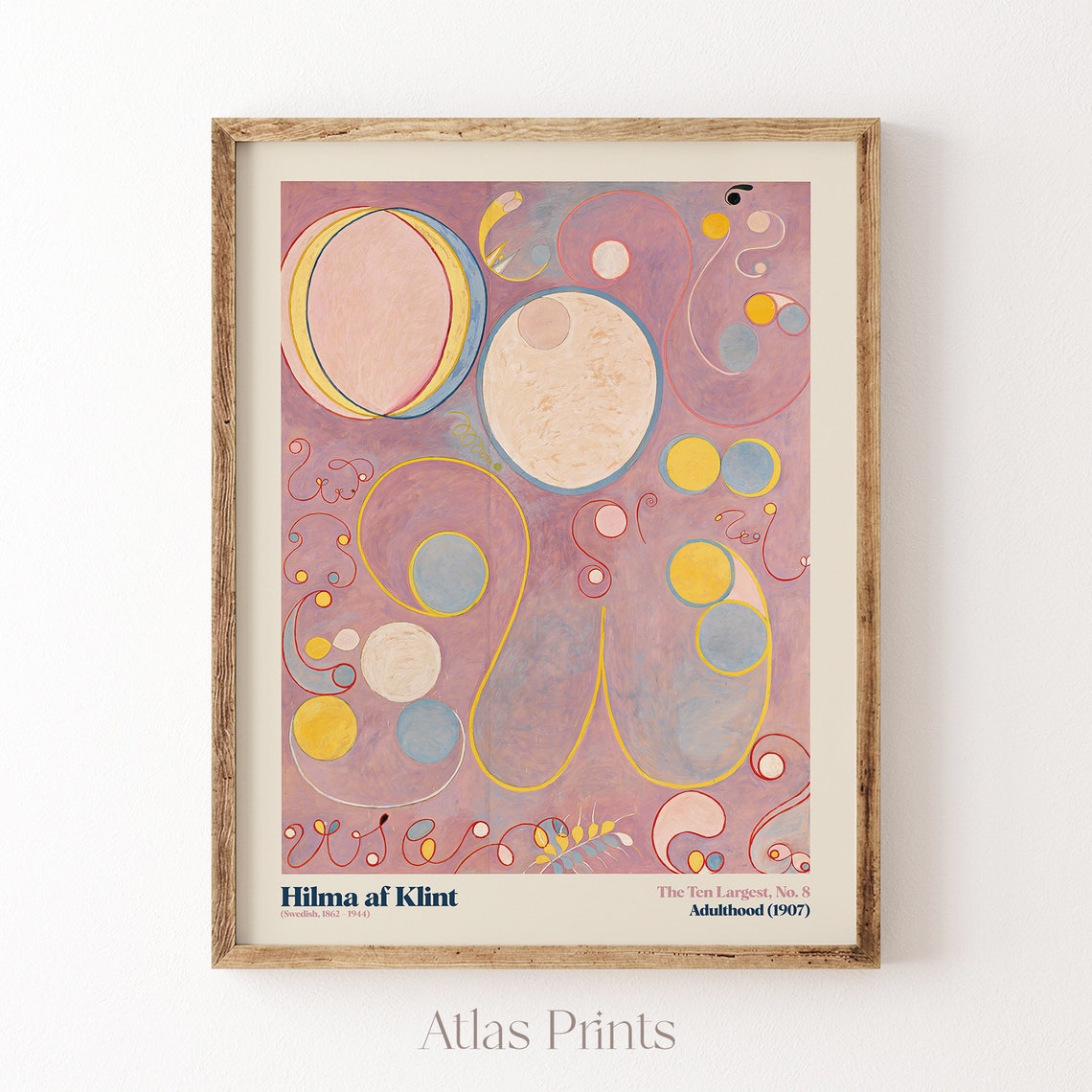 Hilma af Klint The Ten Largest No.8 Pastel Adulthood 1907 Poster