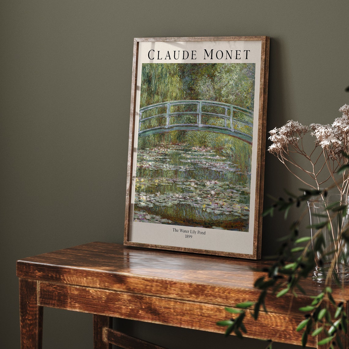 Claude Monet Water Lily Pond Bridge 1899 Impressionist Garden Poster - Image 5