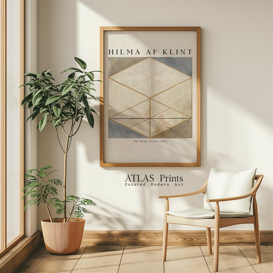 Hilma af Klint The Swan No 22 Geometric Abstract Modern Art Poster - Image 4