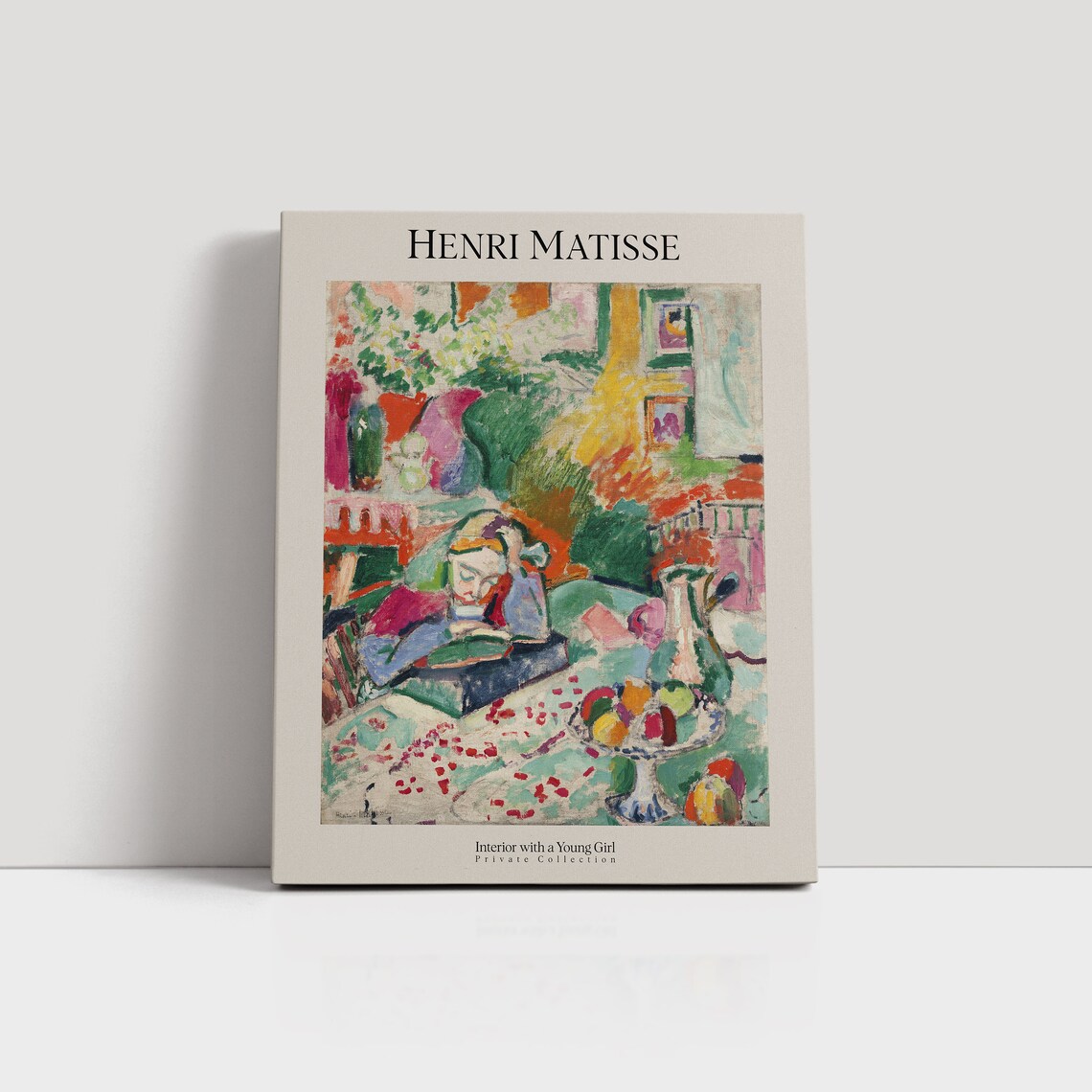 Henri Matisse Interior With A Young Girl Fauvist Colorful Poster - Image 2