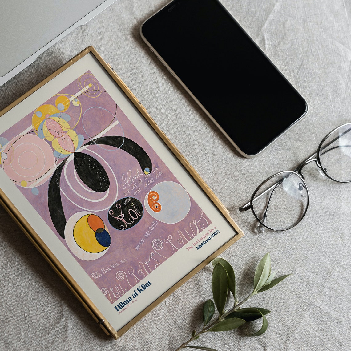 Hilma af Klint The Ten Largest No 6 Adulthood 1907 Mystical Poster - Image 2