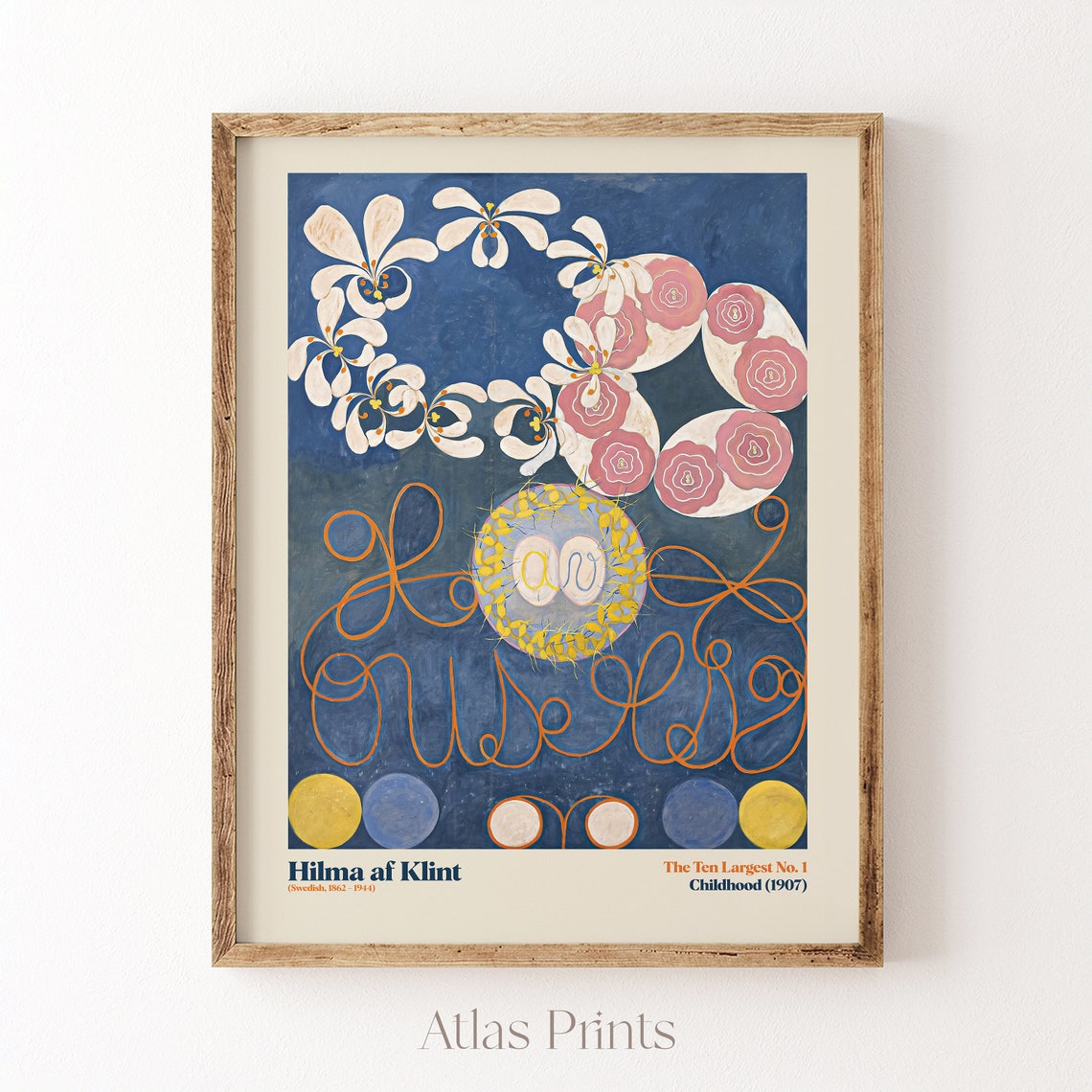 Hilma af Klint The Ten Largest No 1 Childhood Abstract Poster