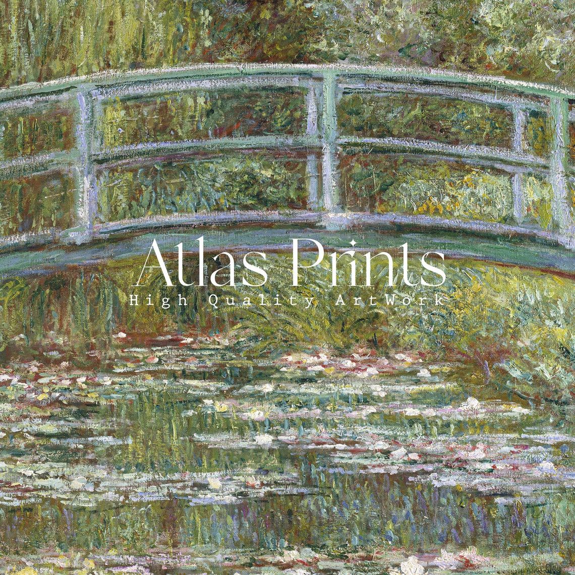 Claude Monet Water Lily Pond Bridge 1899 Impressionist Garden Poster - Image 4