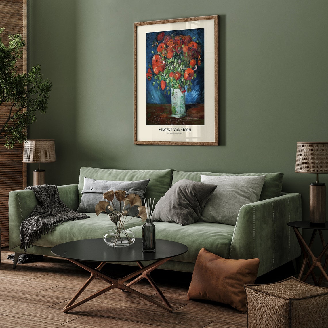 Van Gogh Print Van Gogh Still Life Vase With Poppies Painting Vintage Oil Painting Poster Living Room Floral Decor - Image 4