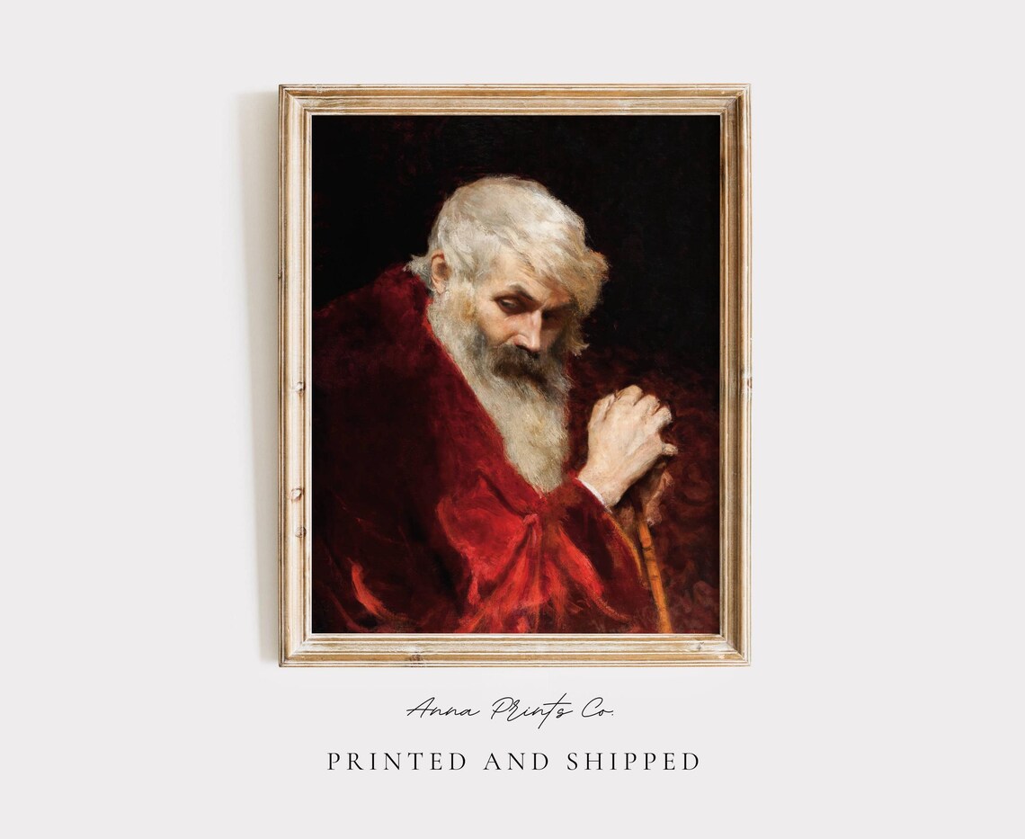 Saint Nicholas Vintage Christmas Art Print