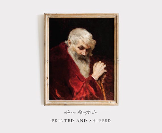 Saint Nicholas Vintage Christmas Art Print