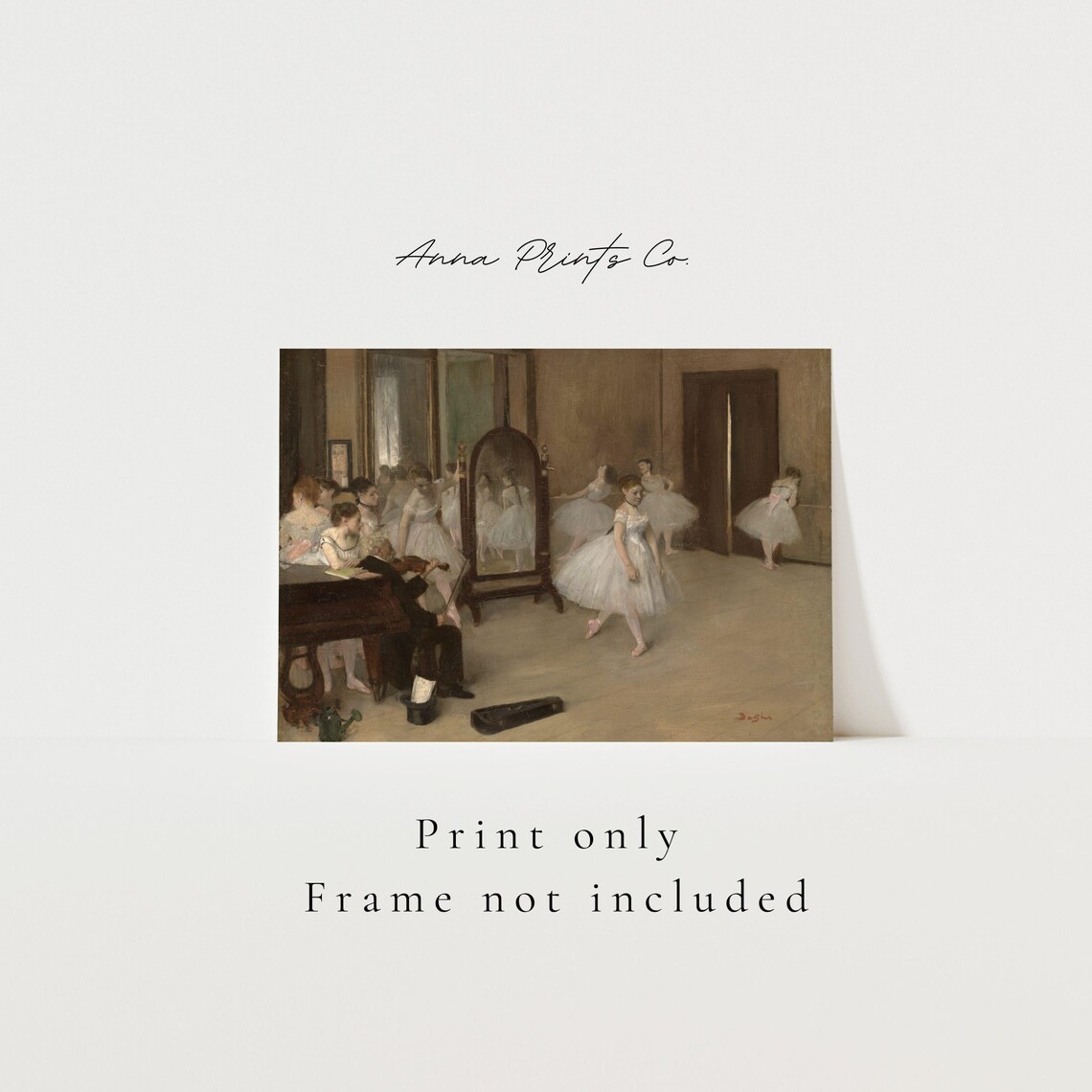Degas The Dancing Class Vintage Ballet Art Print - Image 3