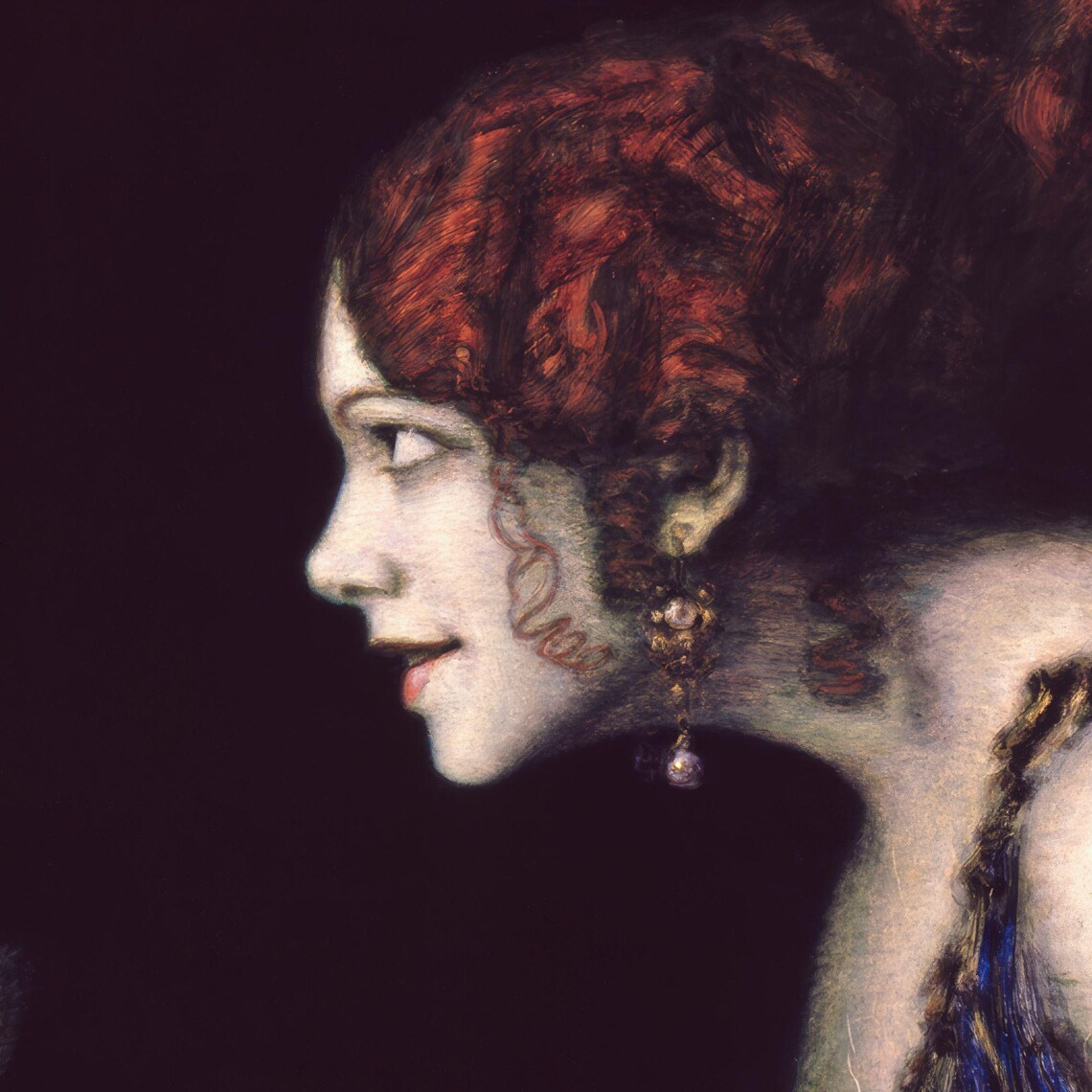 Circe Antique Painting, Vintage Gothic Art Print - Image 2