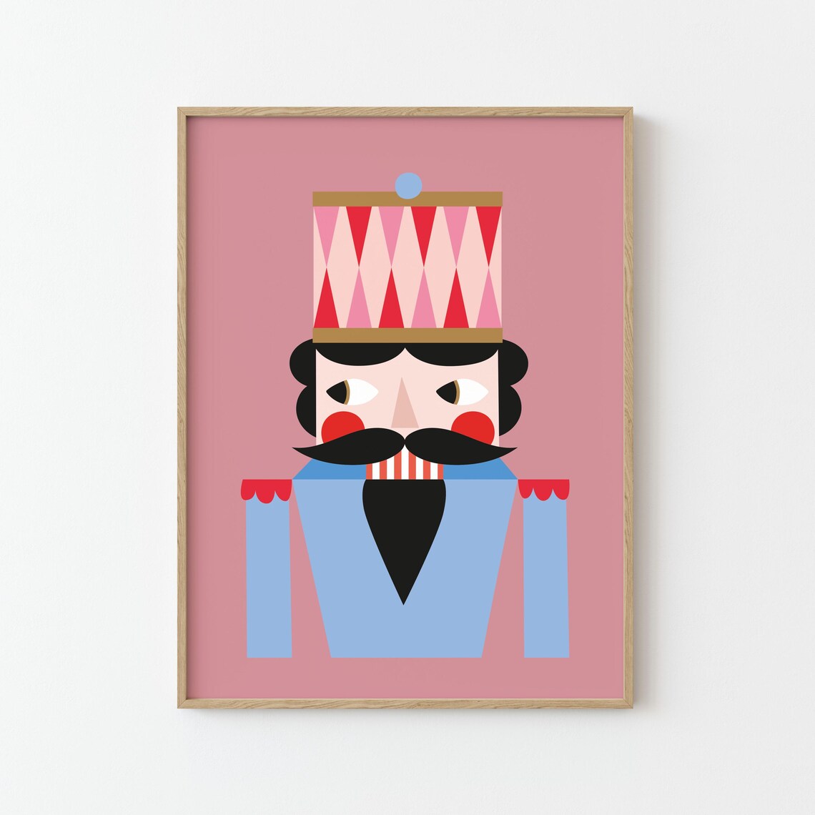 Nutcracker Christmas Poster for Kids Room Decor