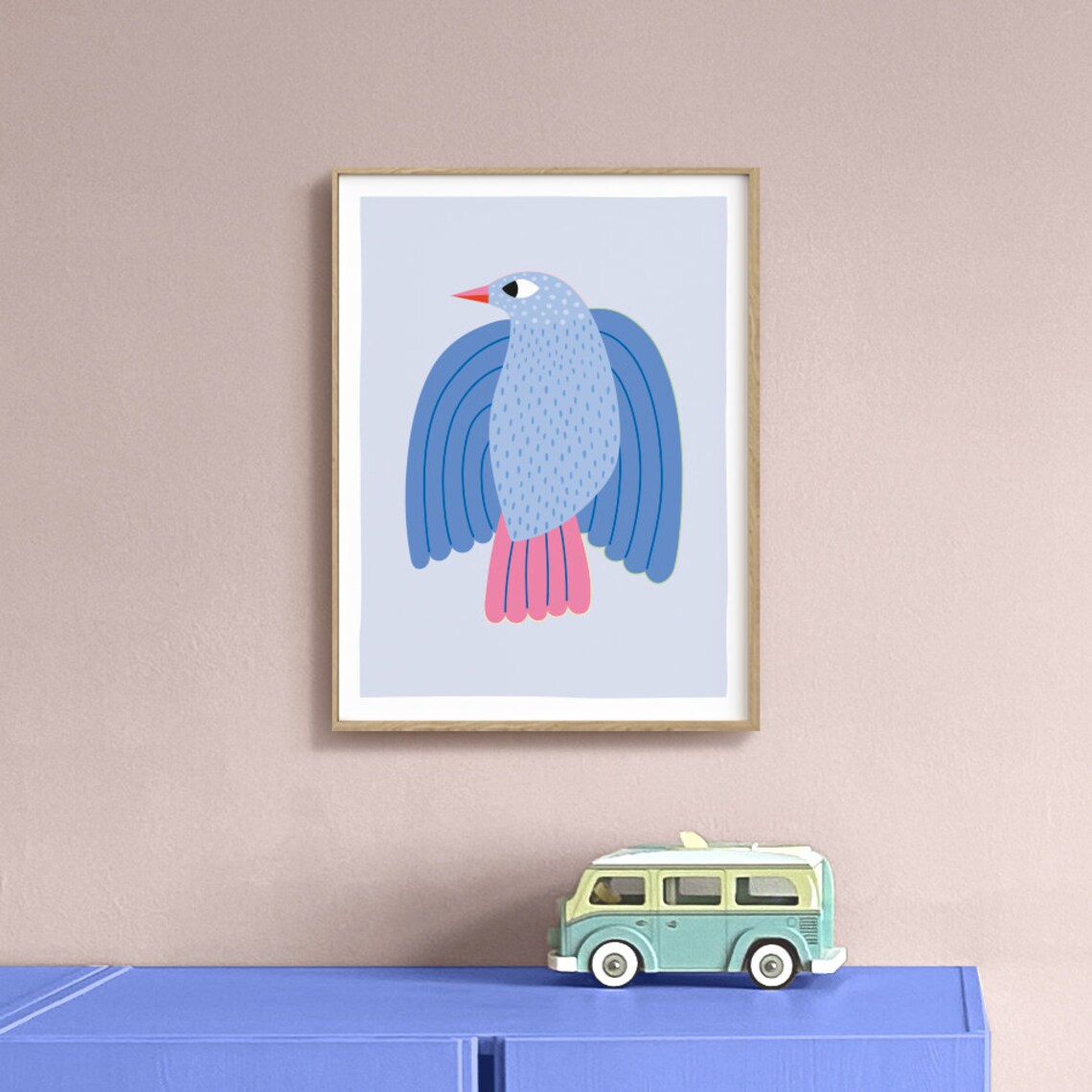 Bird Print Illustration Poster, Kids Nursery Decor - Image 3