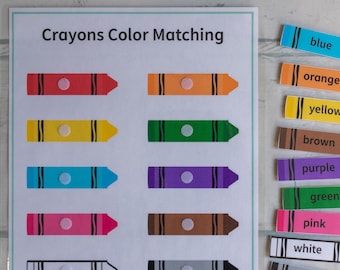 Color Matching Game Busy Book Educational Art Print