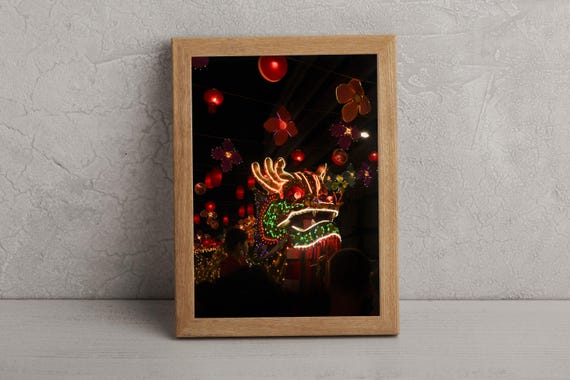 Chinese New Year Dragon Bangkok Thailand Street Photography Wall Art Gift Travel
