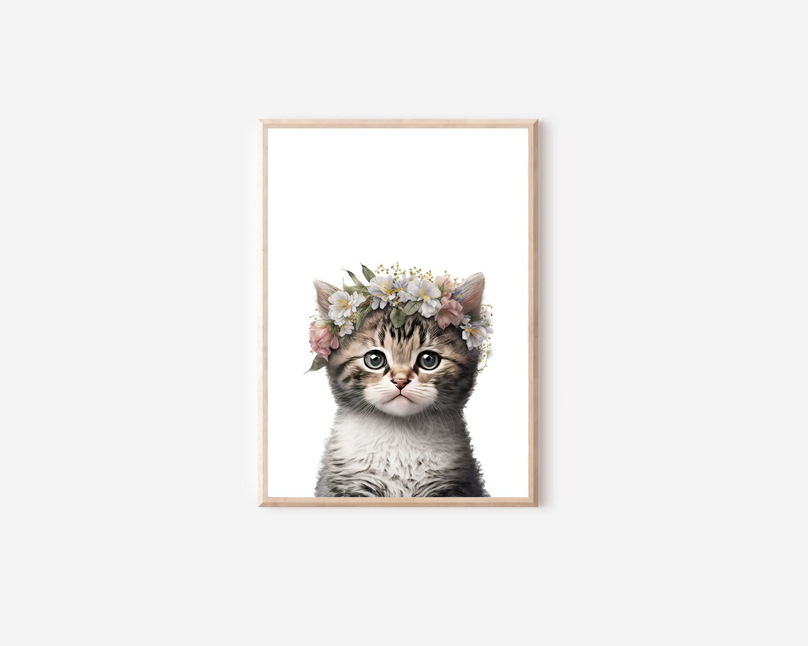 Cat Print, Animal Nursery Decor - Image 4