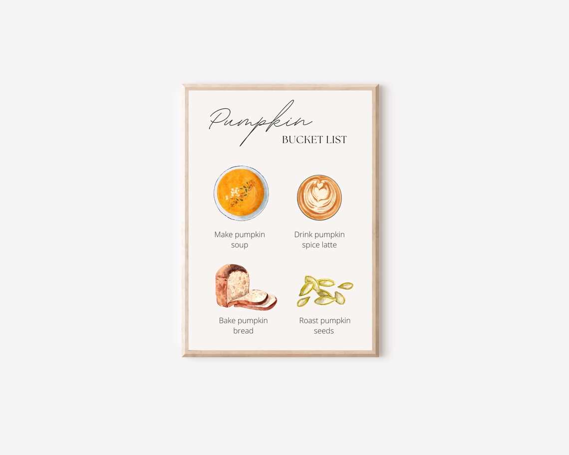 Boho Pumpkin Kitchen Art Print, Autumn Kitchen Decor - Image 4