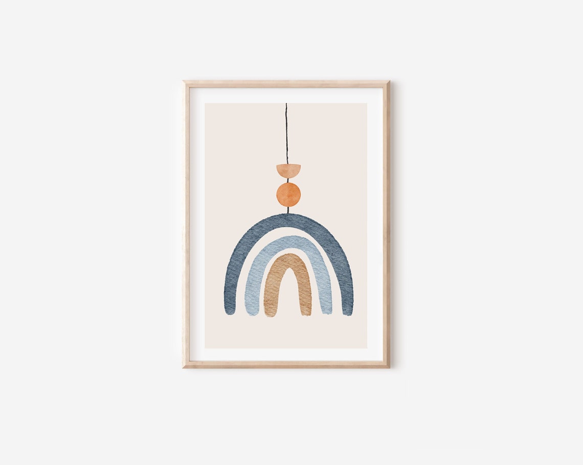 Minimalist Rainbow Art Print, Nursery Decor - Image 4