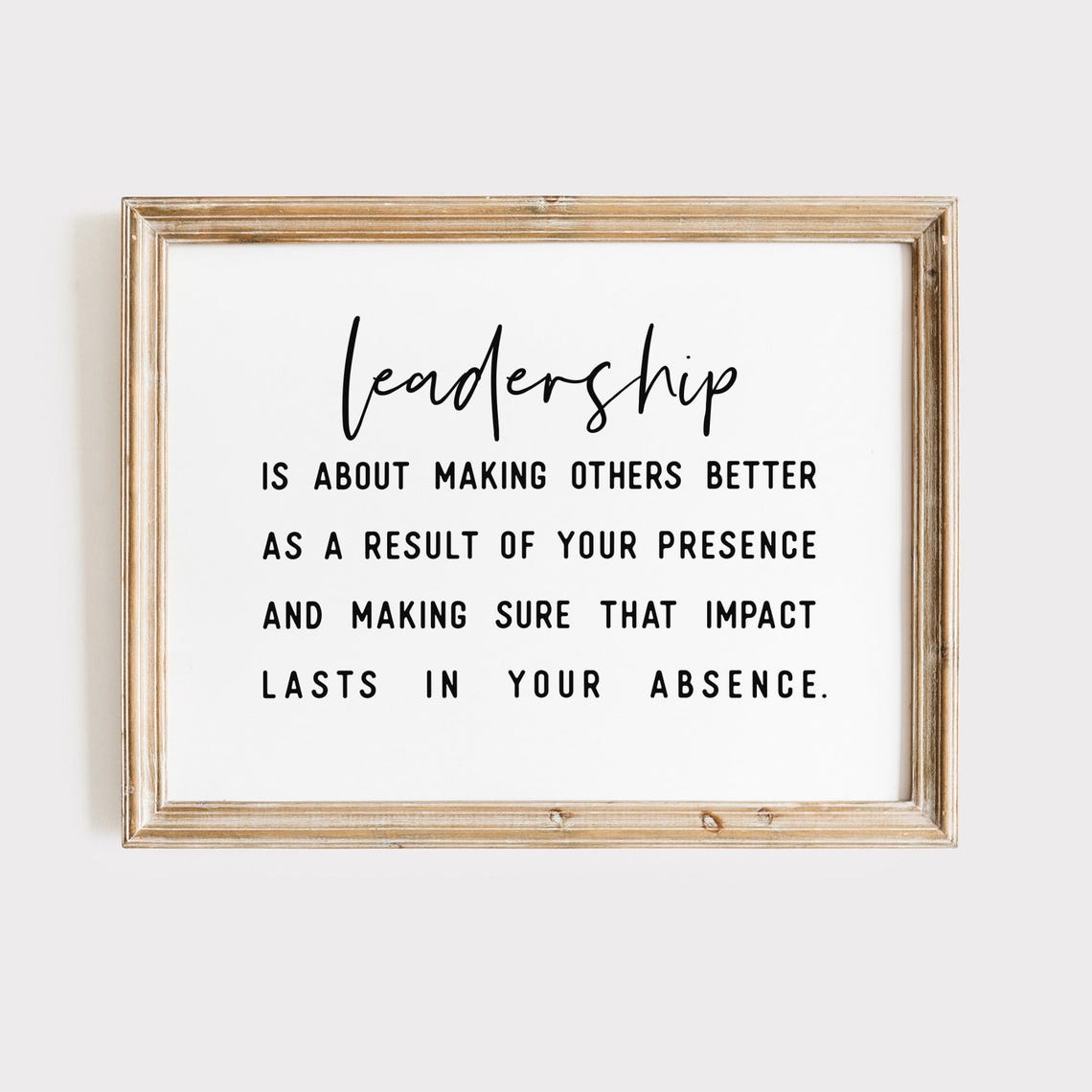 Leadership Is About Making Others Better Inspirational Poster - Image 2