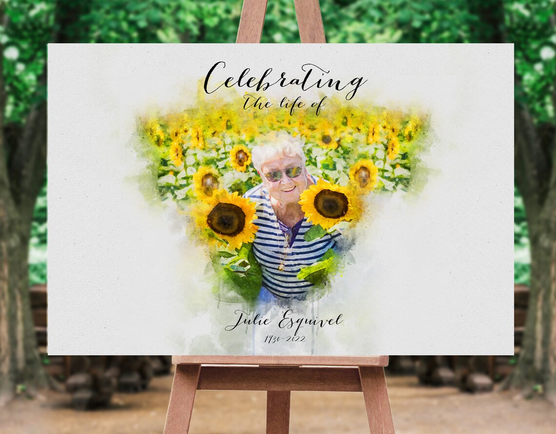 Funeral Welcome Sign, Celebration of Life Decor - Image 2