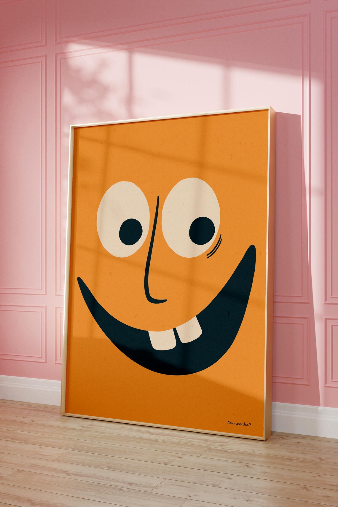 Funky Face Poster, Uplifting Inspirational Retro - Image 2
