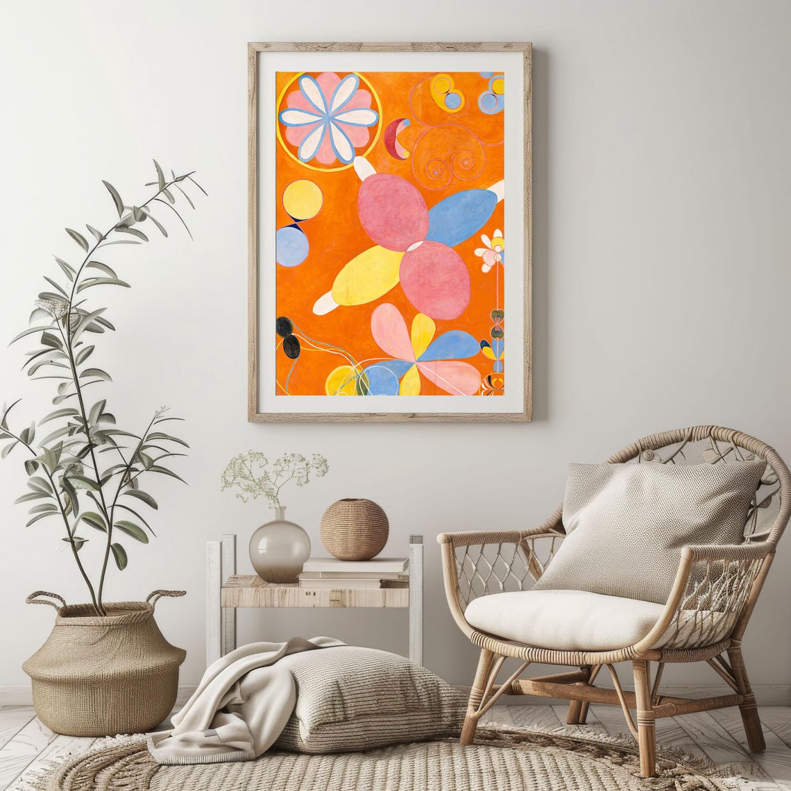 Hilma af Klint Orange Petals Floral Abstract Vintage Wall Art Poster - Image 4