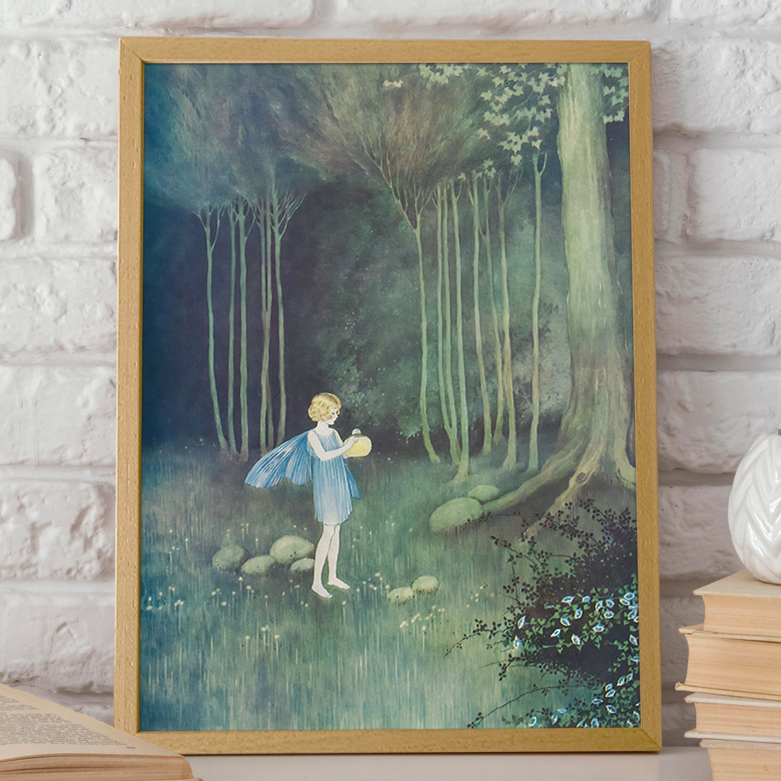 Fairy Print Fairy In The Woods Ida Rentoul Outhwaite Fairy Illustration Fairy Painting Nursery Room Decor Nursery Fairy Decor Fairy Picture - Image 2
