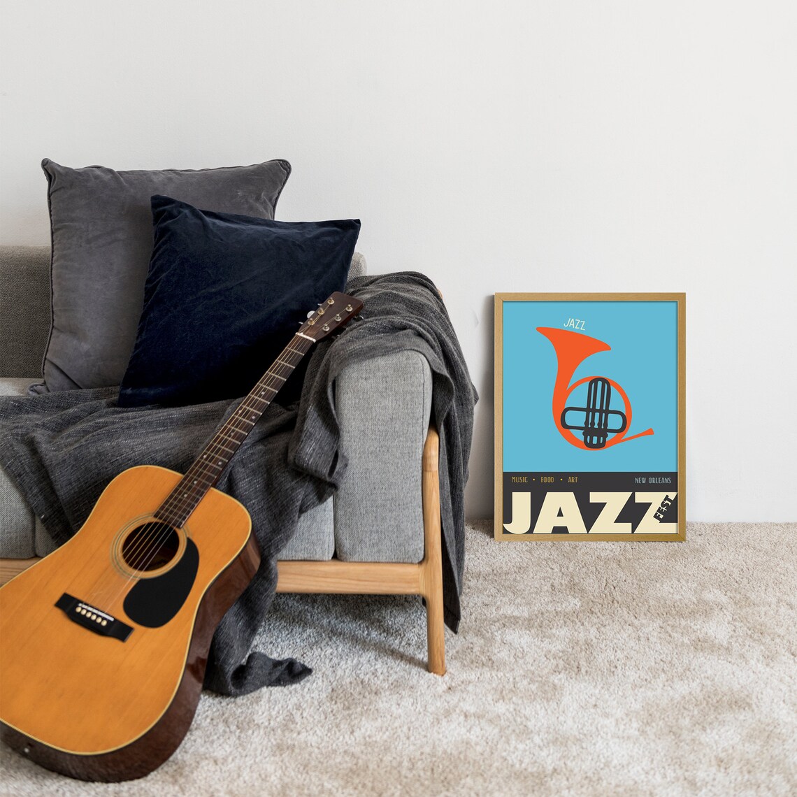 Jazz Festival Poster, Music Room Art Print - Image 2