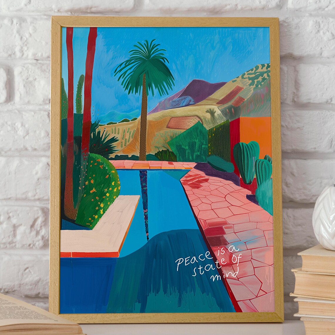 Cactus And Palms, Matisse Inspired Landscape - Image 2
