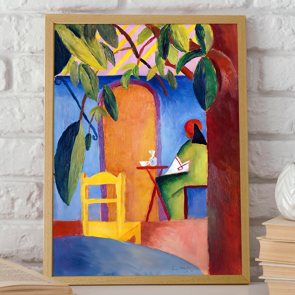 Caf Bliss Vibrant Coffee Wall Art Painting - Image 2