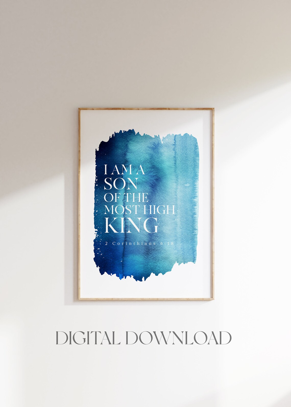 I Am A Son Of The Most High King, Christian Wall Art Print