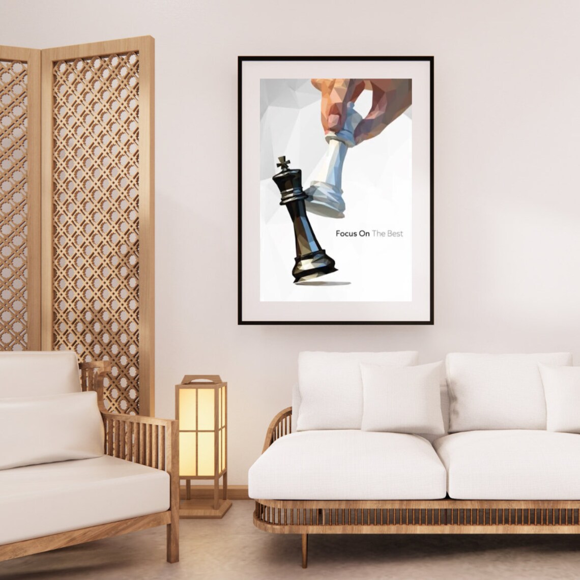 Focus On The Best Chess Kings Strategy Motivational Art Poster