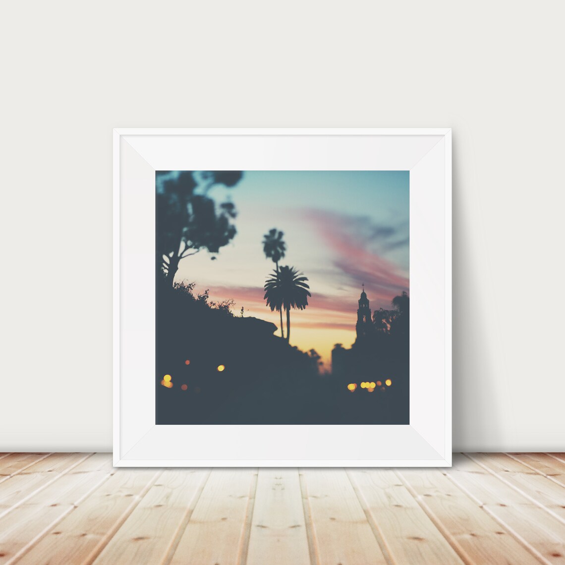 Balboa Park Sunset Photograph, San Diego Travel Poster