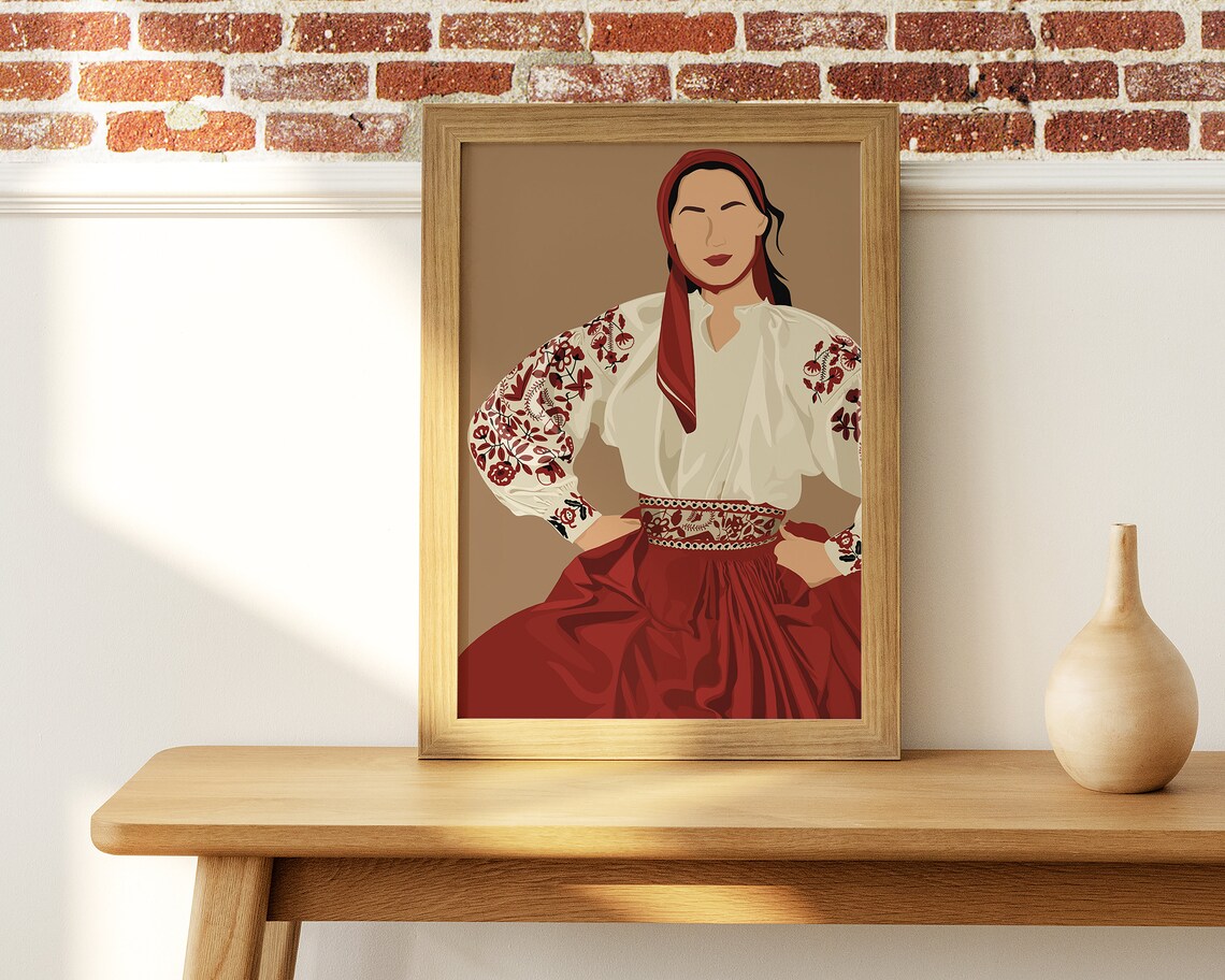 Macedonian Folk Dancers Poster, Balkan Home Decor - Image 3