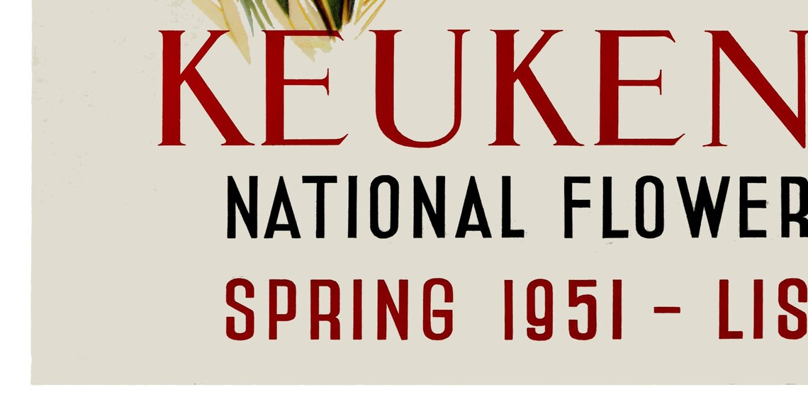 Keukenhof National Flower Show Spring 1951 Lisse Holland Poster - Image 2
