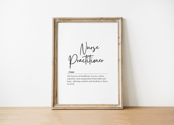 Nurse Practitioner Definition Poster for Nurses Week Appreciation