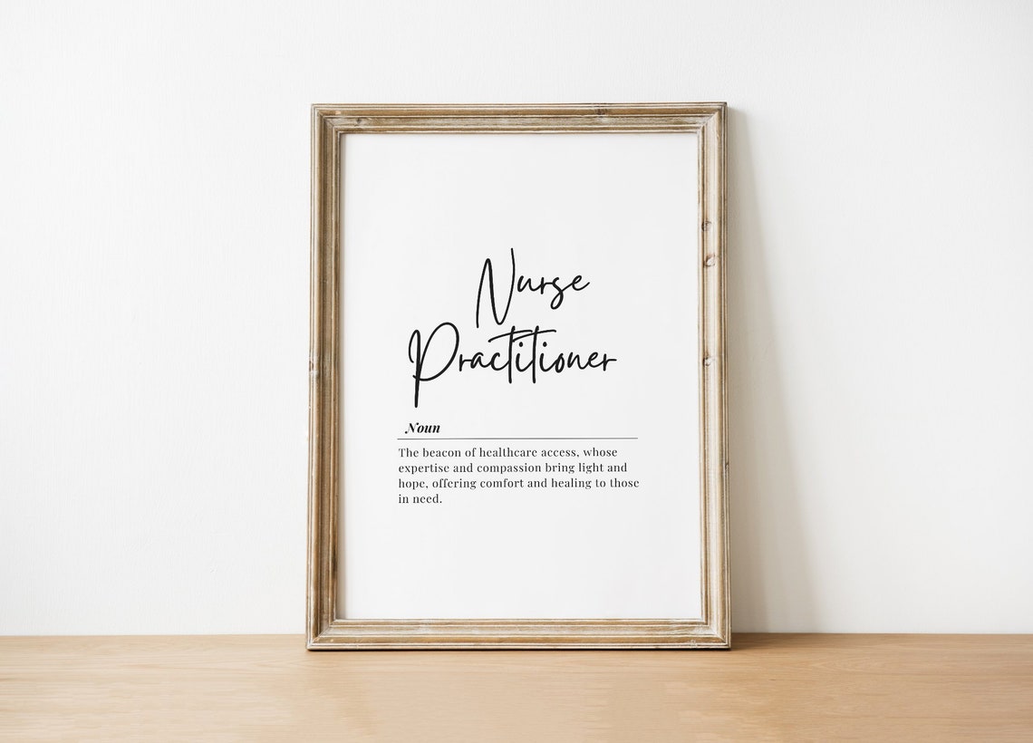 Nurse Practitioner Definition Poster for Nurses Week Appreciation
