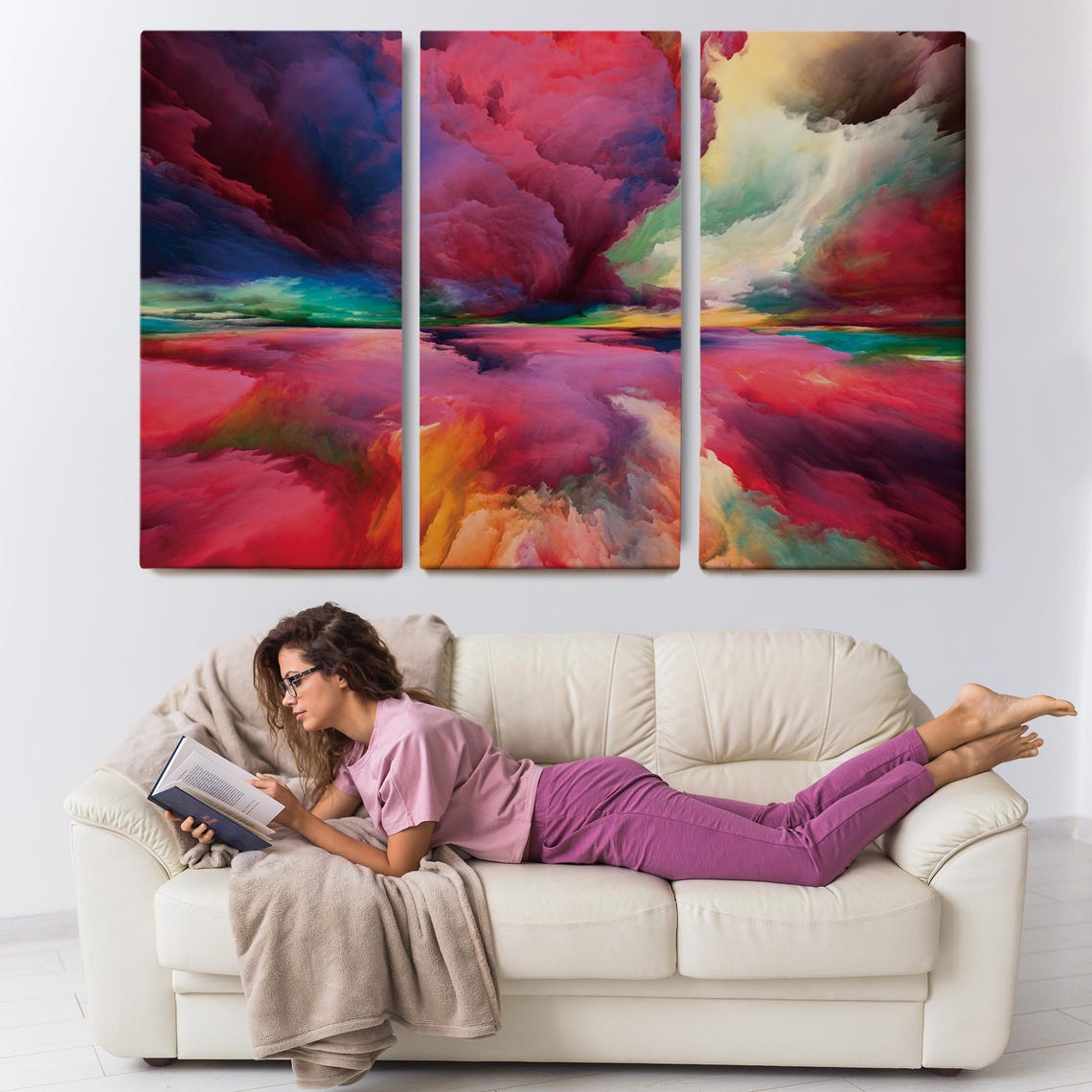 Imagination Clouds Abstract Art Print - Image 3