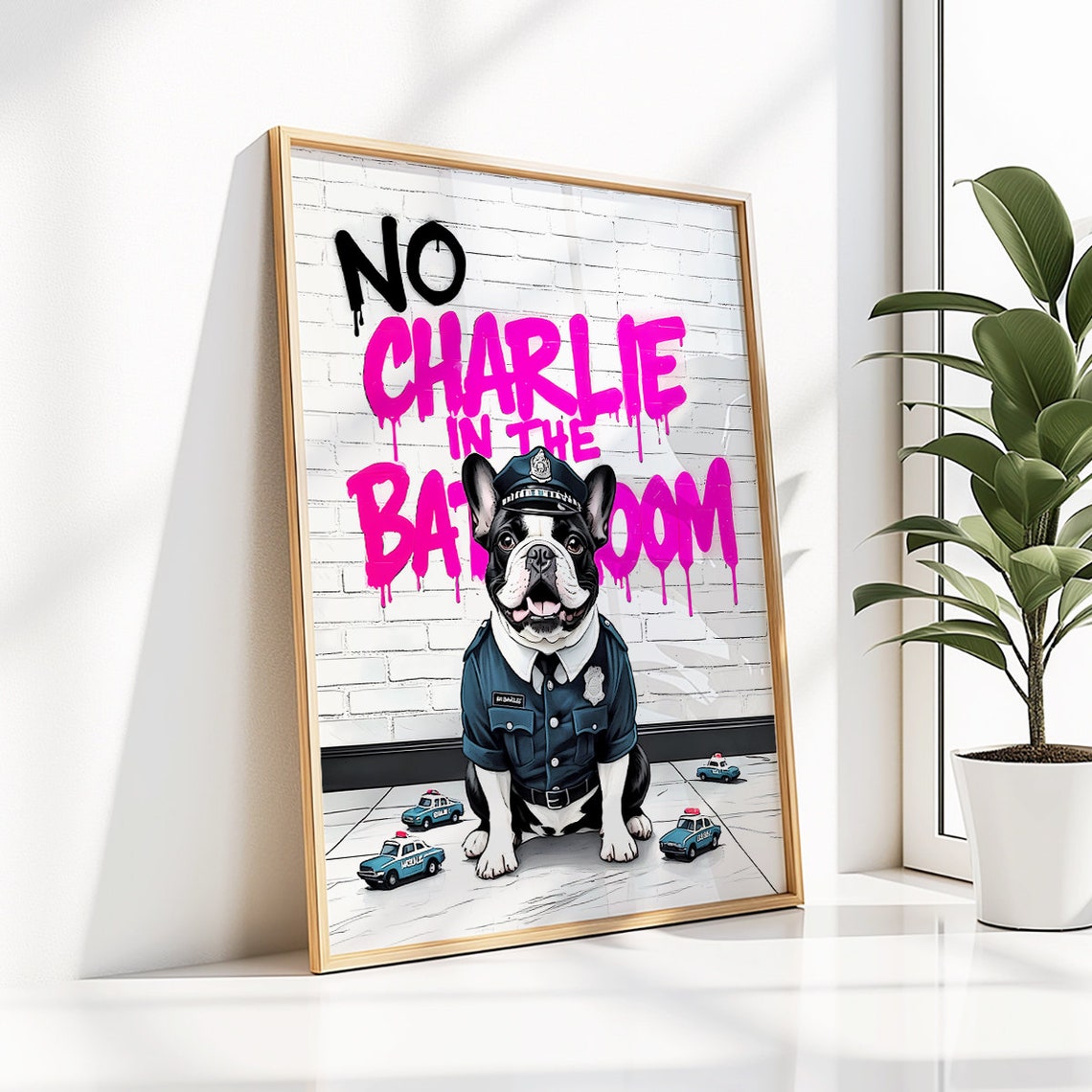 French Bulldog Wall Art Frenchie Toilet Print Frenchie Poster Funny Bathroom Decor French Bulldog Print Dog Gift - Image 5