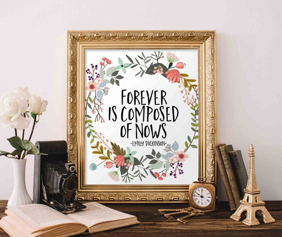 Emily Dickinson Quote Art Print, Home Decor