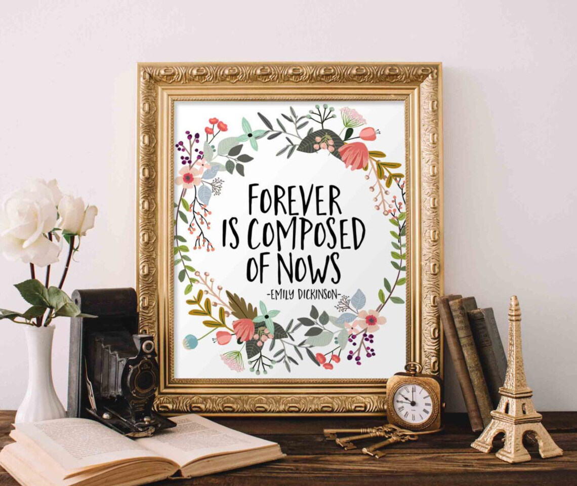 Emily Dickinson Quote Art Print, Home Decor