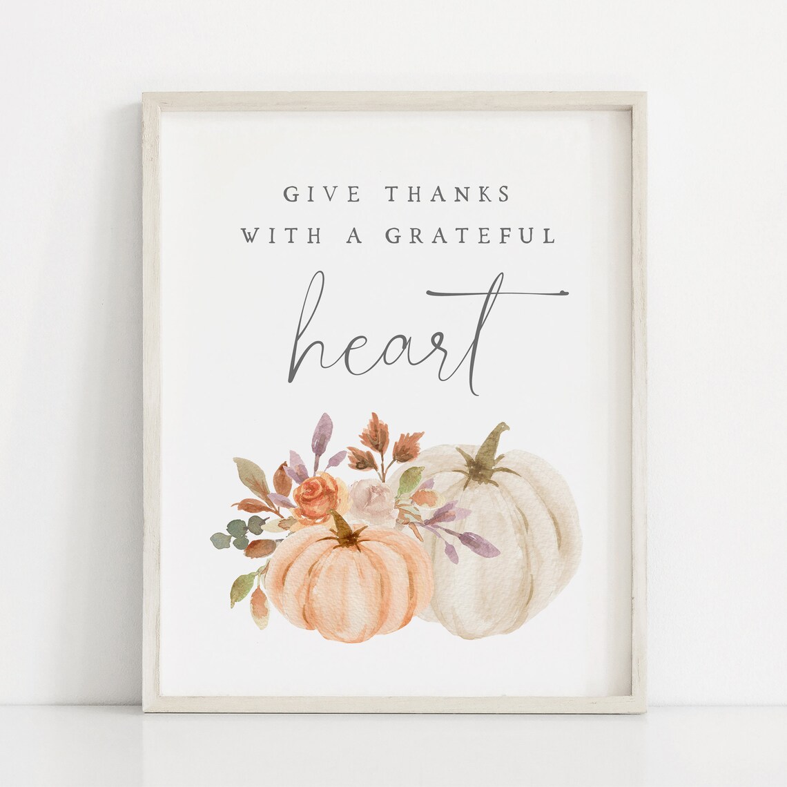 Give Thanks With a Grateful Heart Farmhouse Art Print - Image 5