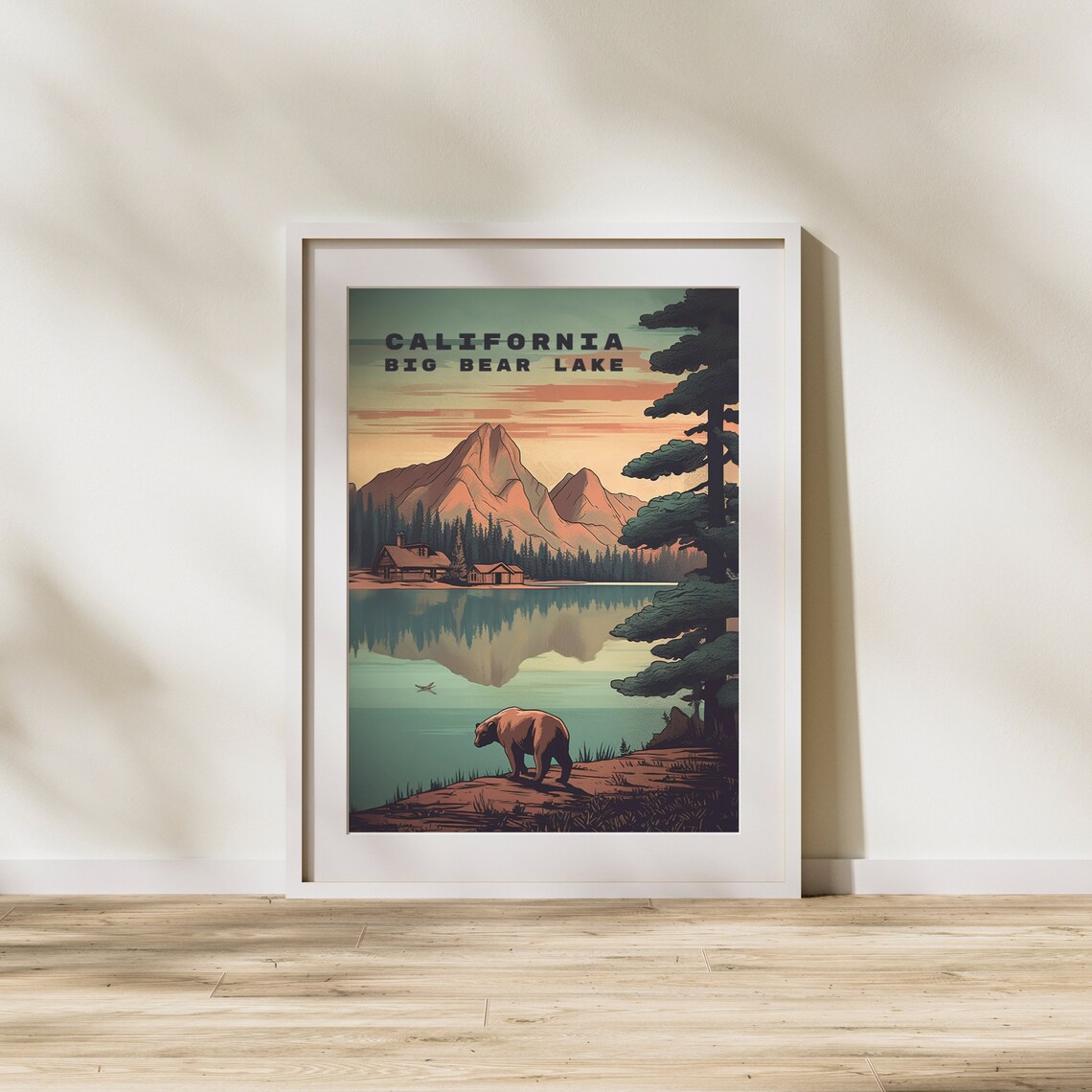 Big Bear Lake Travel Poster, Living Room Decor - Image 3