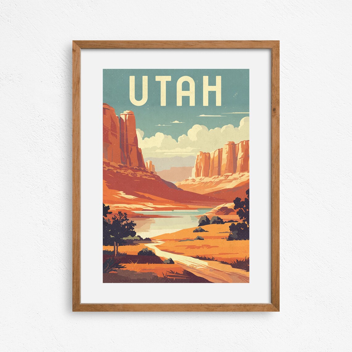 Utah Vintage Travel Poster, USA Travel Art Print - Image 2