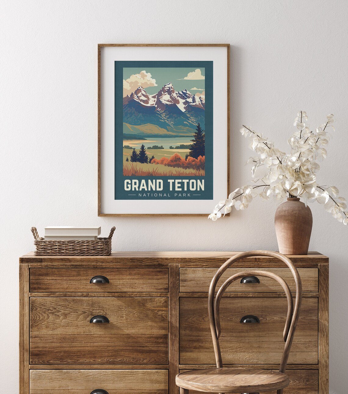 Grand Teton National Park Vintage Travel Poster - Image 2