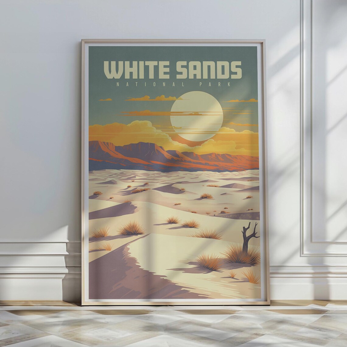 White Sands National Park, New Mexico Travel Poster