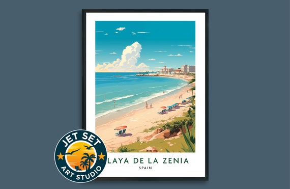 La Zenia Spain Travel Poster Print Wall Art Framed Unframed Canvas Gift