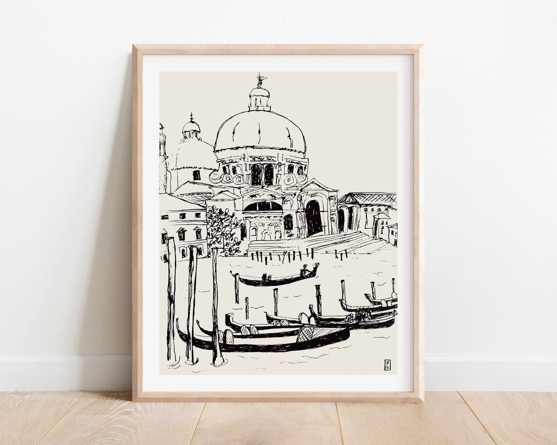 Venice Santa Maria Della Salute Travel Art Print
