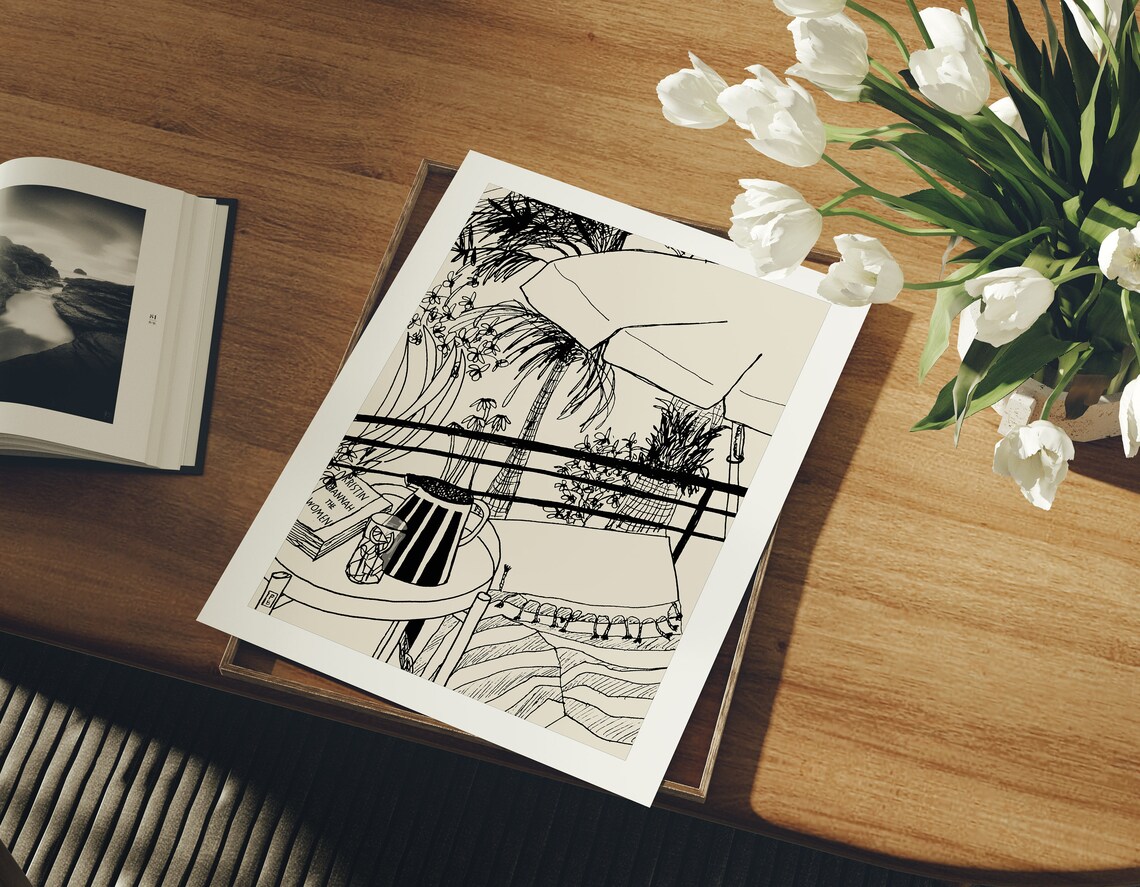 Casa Cubista Beach Vacation Art Print, Pascale Berkowitz - Image 3