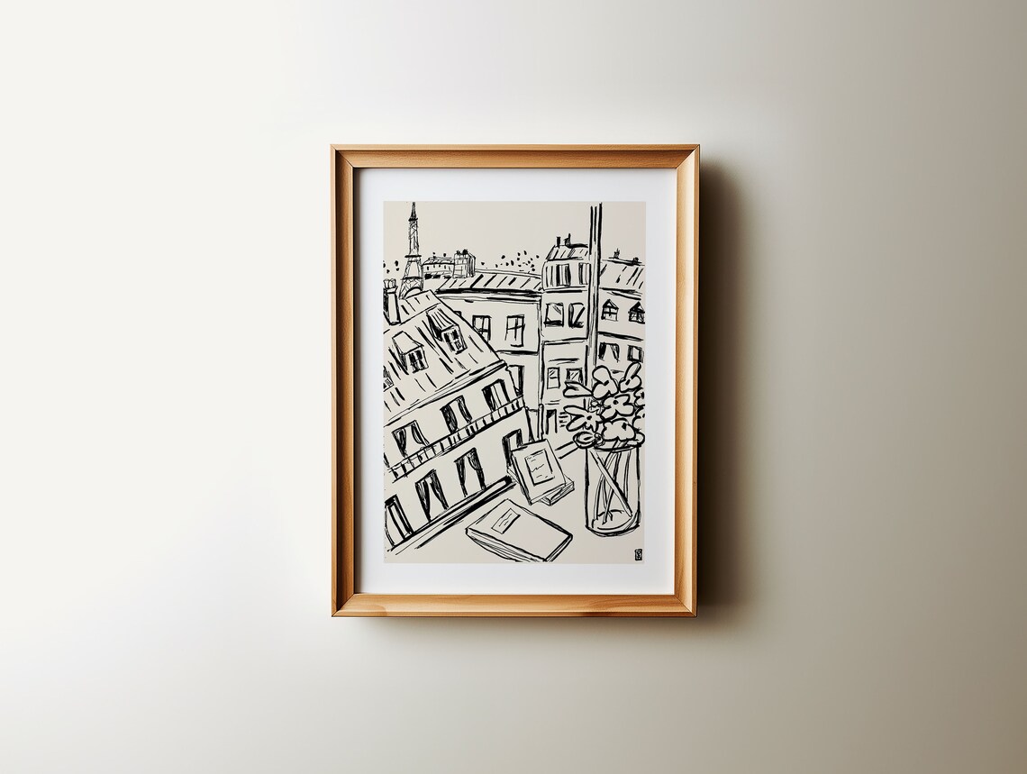 Paris Minimalist Travel Poster, French Wall Art - Image 3