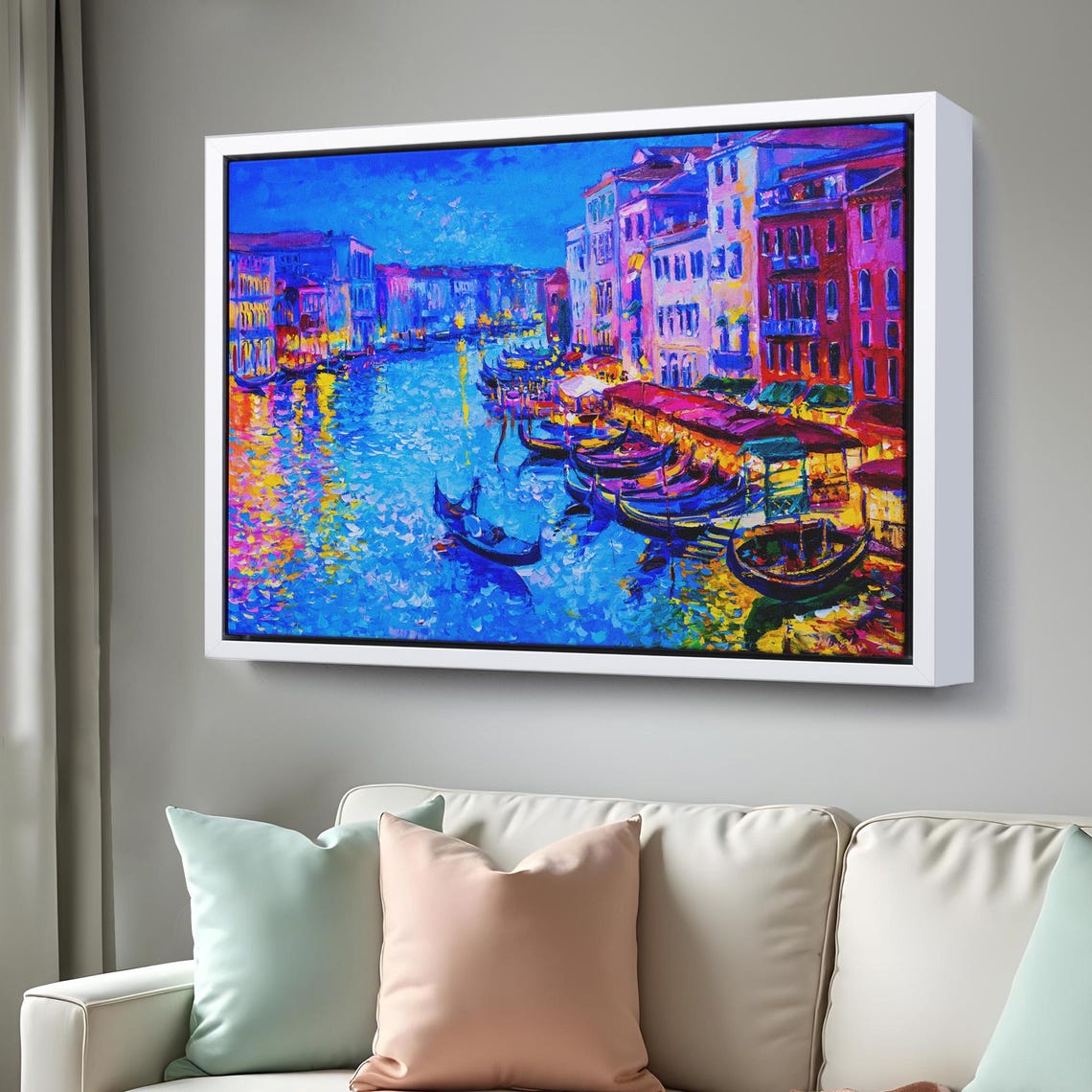 Russia Neva River Landscape Wall Art Gift For Home Decor Housewarming Gift Framed Wall Art Regional Wall Decor - Image 3