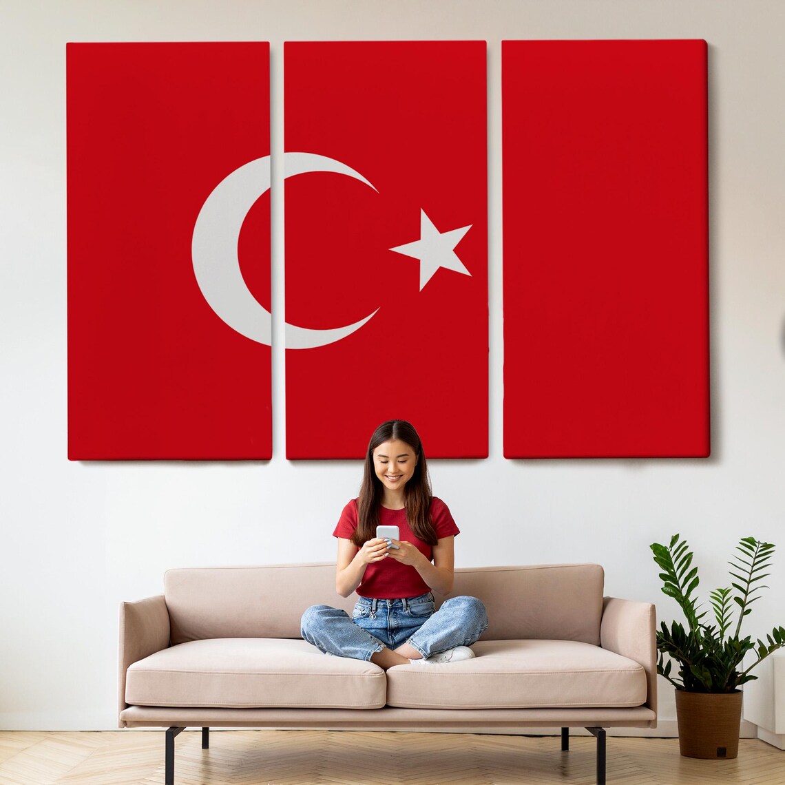 Turkish Flag Decorative Wall Art, Office Decor - Image 2