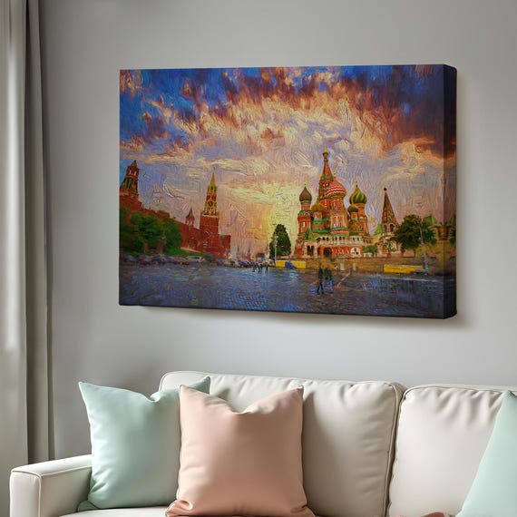 Basil Cathedral In Red Square Art Print